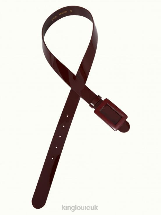 Accessory GB King Louie Women Patent Belt Cabernet Red 2JFL6200