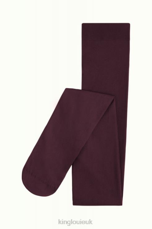 Accessories GB King Louie Women Tights Solid Grape Red 2JFL6189