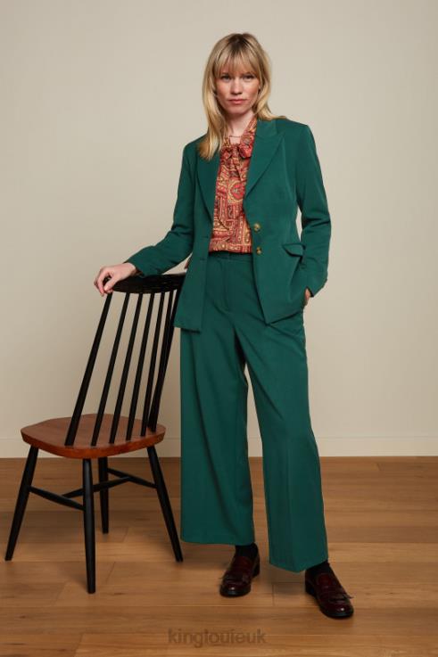 Apparel GB King Louie Women Bianca Blazer Broadway Pine Green 2JFL6183