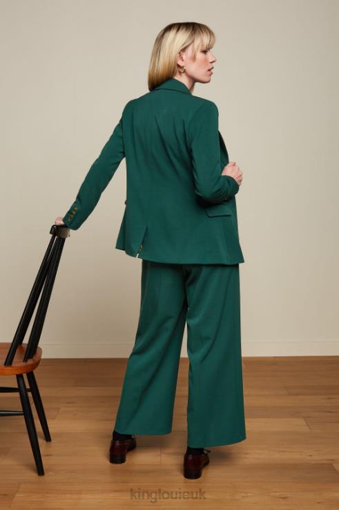 Apparel GB King Louie Women Bianca Blazer Broadway Pine Green 2JFL6183