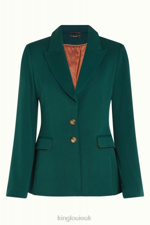 Apparel GB King Louie Women Bianca Blazer Broadway Pine Green 2JFL6183