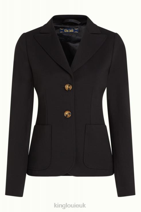 Apparel GB King Louie Women Bibi Blazer Uni Rodeo Black 2JFL6181