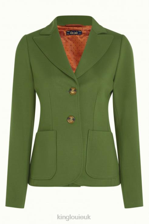 Apparel GB King Louie Women Bibi Blazer Uni Rodeo Olive Green 2JFL6180