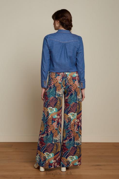 Apparel GB King Louie Women Carina Blouse Chambray Denim Blue 2JFL6127