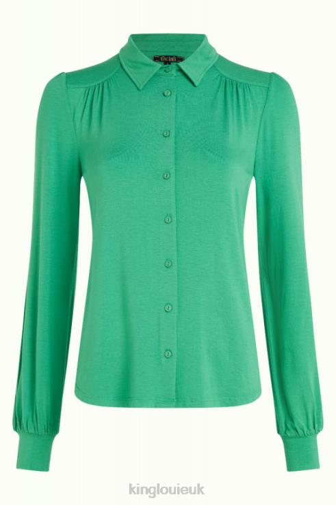 Apparel GB King Louie Women Carina Blouse Ecovero Light Opal Green 2JFL6132