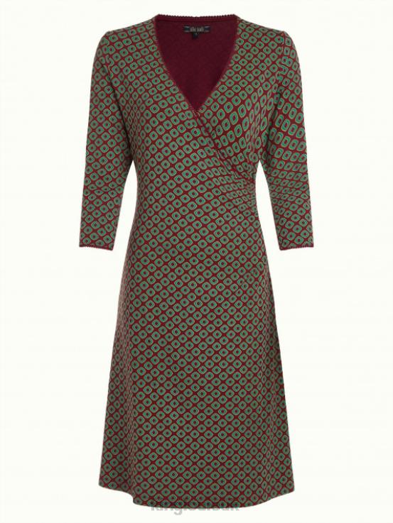 Apparel GB King Louie Women Cross Dress Dusty Cabernet Red 2JFL621