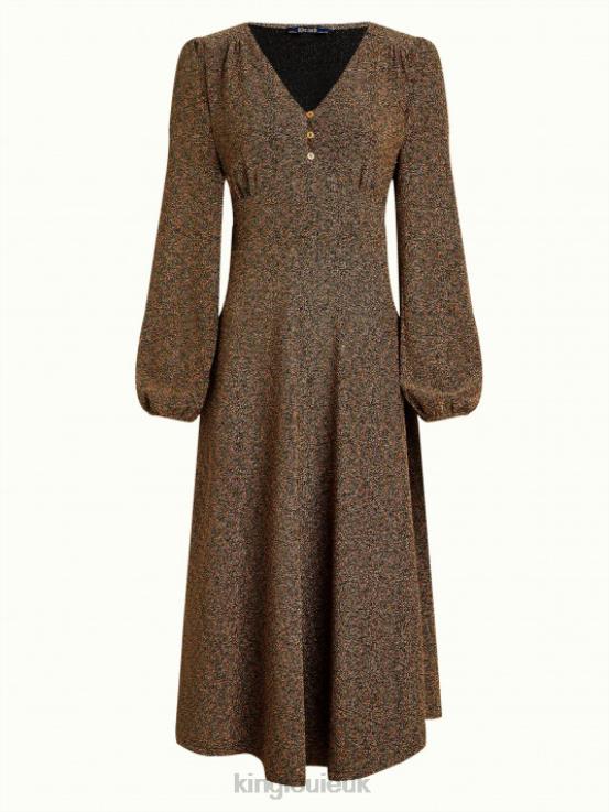 Apparel GB King Louie Women Lelia Dress Carousel Lurex Gold 2JFL61