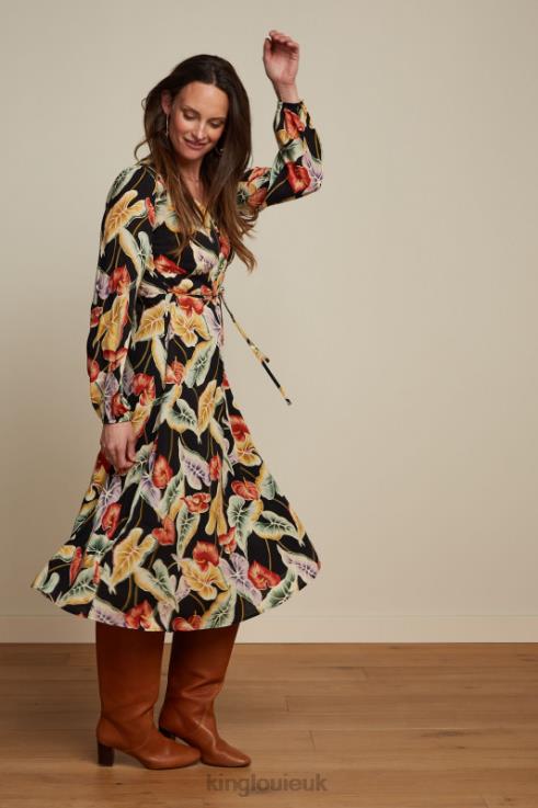 Apparel GB King Louie Women Lelia Dress Marmora Black 2JFL630