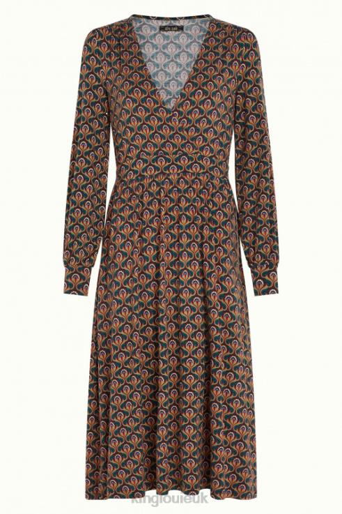 Apparel GB King Louie Women Loretta Dress Jubilee Dragonfly Green 2JFL627