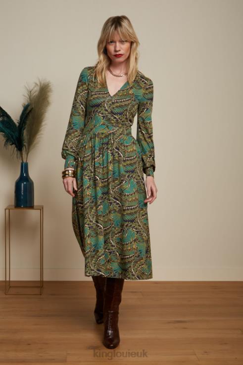 Apparel GB King Louie Women Loretta Dress Venus Blue 2JFL67