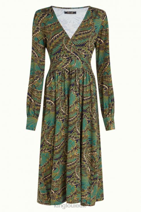 Apparel GB King Louie Women Loretta Dress Venus Blue 2JFL67