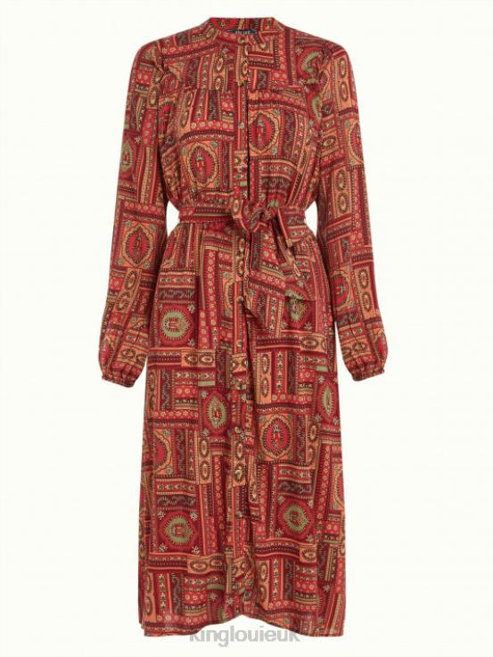 Apparel GB King Louie Women Nala Dress Balthazar Cabernet Red 2JFL619
