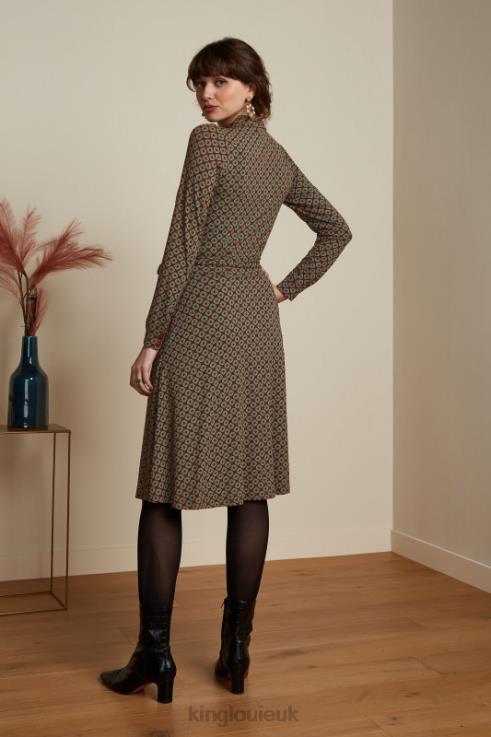 Apparel GB King Louie Women Sheeva Dress Dusty Cabernet Red 2JFL622