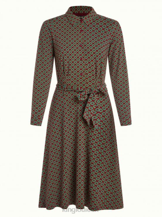 Apparel GB King Louie Women Sheeva Dress Dusty Cabernet Red 2JFL622