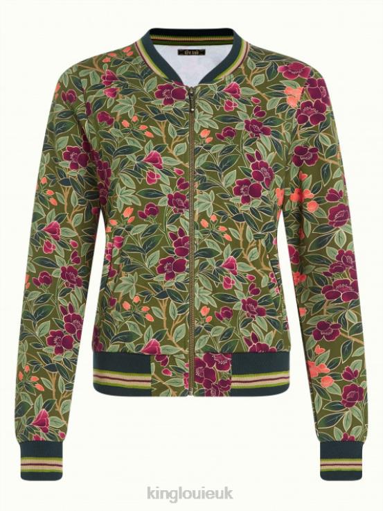 Apparel GB King Louie Women Bessie Jacket Bellevue Olive Green 2JFL6185