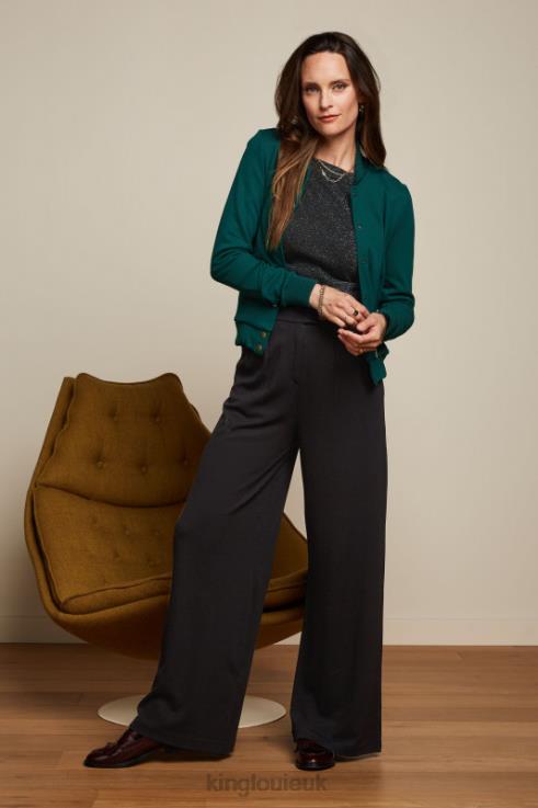 Apparel GB King Louie Women Cleo Jacket Milano Uni Pine Green 2JFL6178