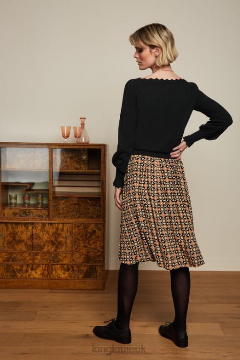 Apparel GB King Louie Women Arianna Pleat Skirt Ozzy Marzipan 2JFL6151