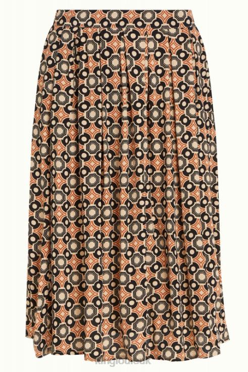 Apparel GB King Louie Women Arianna Pleat Skirt Ozzy Marzipan 2JFL6151