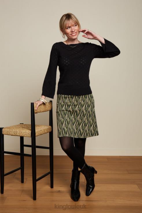 Apparel GB King Louie Women Border Skirt Victory Blue 2JFL6150