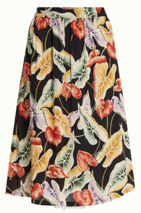Apparel GB King Louie Women Layla Skirt Marmora Black 2JFL6157