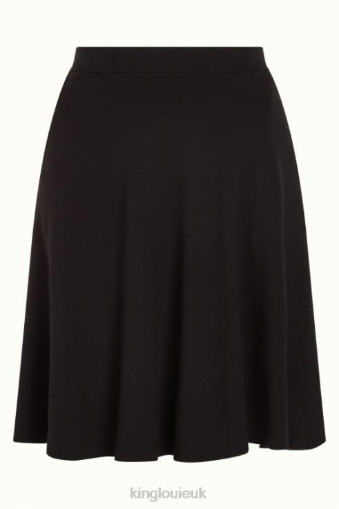 Apparel GB King Louie Women Serena Skirt Milano Crepe Black 2JFL6142