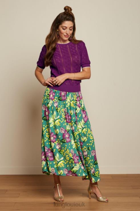 Apparel GB King Louie Women Agnes Puff Top Herrero Sparkling Purple 2JFL6101