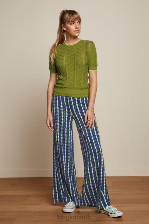 Apparel GB King Louie Women Agnes Puff Top Herrero Woodbine Green 2JFL6102
