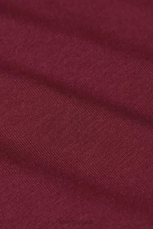 Apparel GB King Louie Women Amalia Top Ecovero Light Cabernet Red 2JFL637
