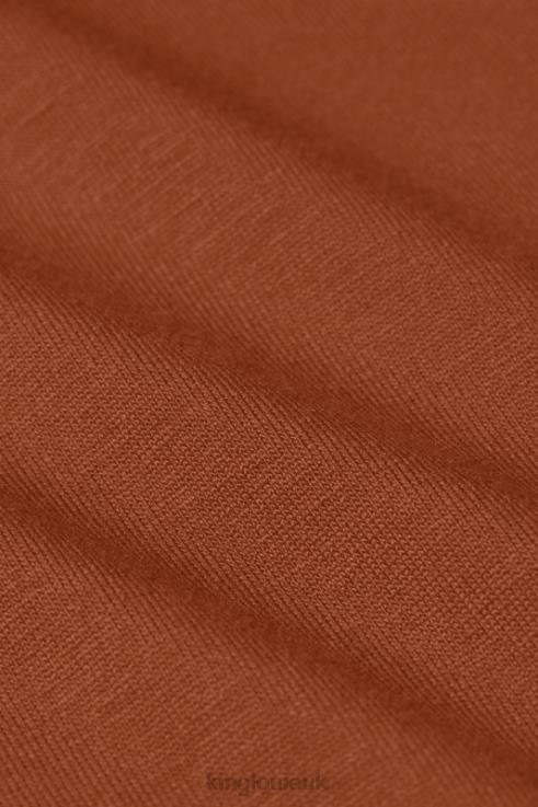 Apparel GB King Louie Women Amalia Top Ecovero Light Cognac Orange 2JFL634