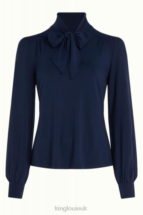 Apparel GB King Louie Women Amalia Top Ecovero Light Evening Blue 2JFL638