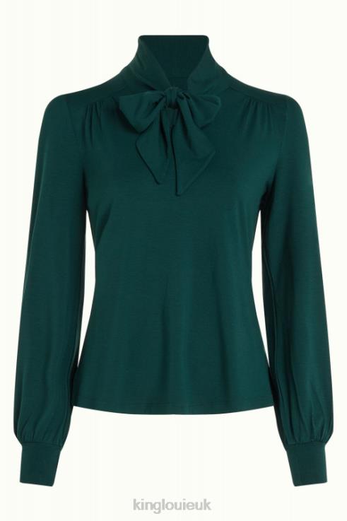 Apparel GB King Louie Women Amalia Top Ecovero Light Pine Green 2JFL636
