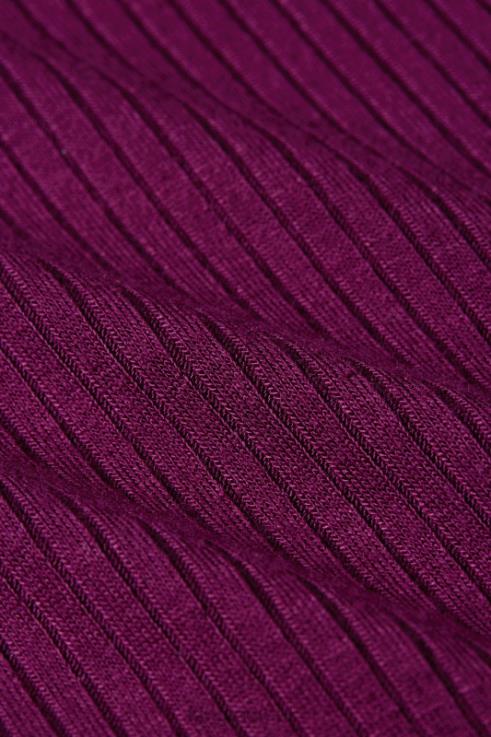 Apparel GB King Louie Women Carice V Top Uni Rib Caspia Purple 2JFL651
