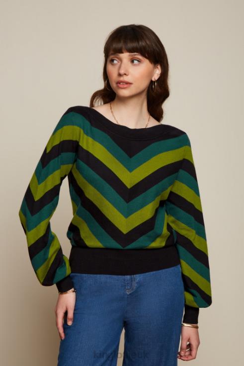 Apparel GB King Louie Women Erin Bell Top Lutz Pine Green 2JFL660