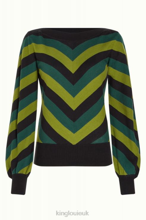 Apparel GB King Louie Women Erin Bell Top Lutz Pine Green 2JFL660
