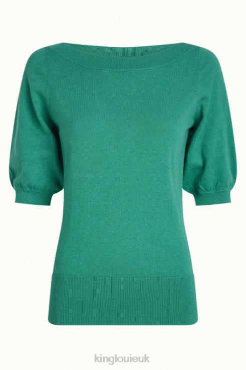 Apparel GB King Louie Women Ivy Top Cocoon Aqua Green 2JFL695