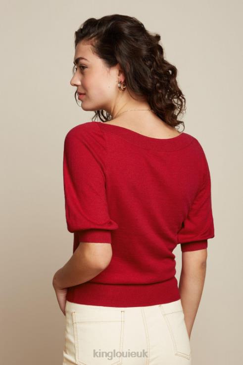 Apparel GB King Louie Women Ivy Top Cocoon Icon Red 2JFL696