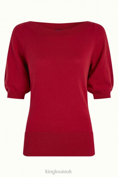 Apparel GB King Louie Women Ivy Top Cocoon Icon Red 2JFL696