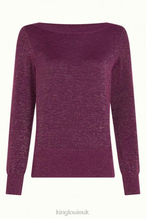 Apparel GB King Louie Women Ivy Top Lapis Caspia Purple 2JFL672
