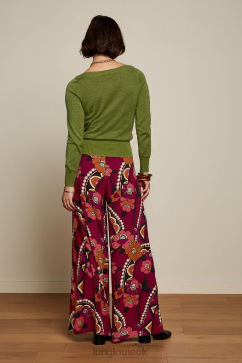 Apparel GB King Louie Women Ivy Top Lapis Woodbine Green 2JFL671