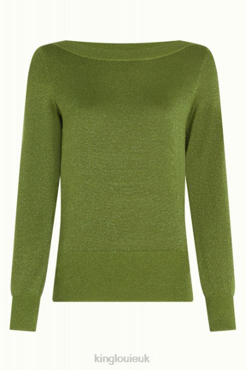 Apparel GB King Louie Women Ivy Top Lapis Woodbine Green 2JFL671