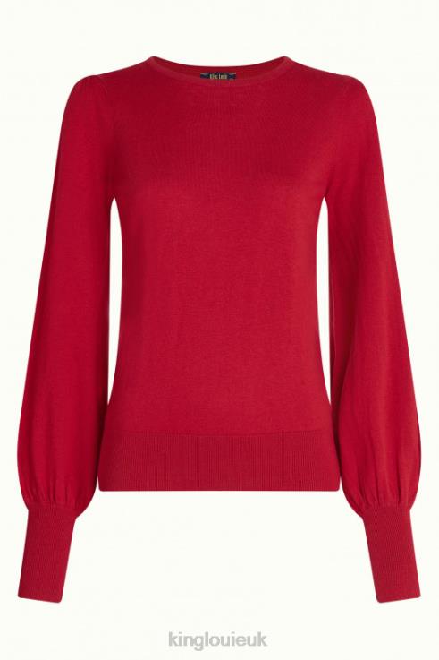Apparel GB King Louie Women Maya Top Cocoon Icon Red 2JFL678
