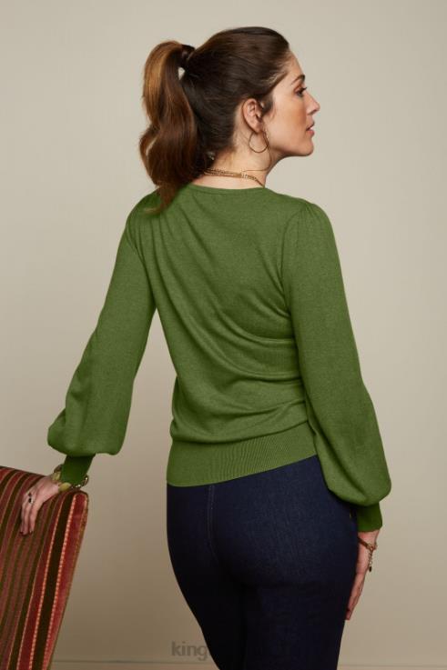 Apparel GB King Louie Women Maya Top Cocoon Posey Green 2JFL675