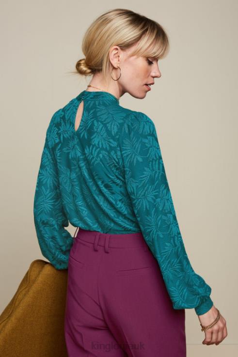 Apparel GB King Louie Women Phoebe Top Pop-Up Antique Green 2JFL643