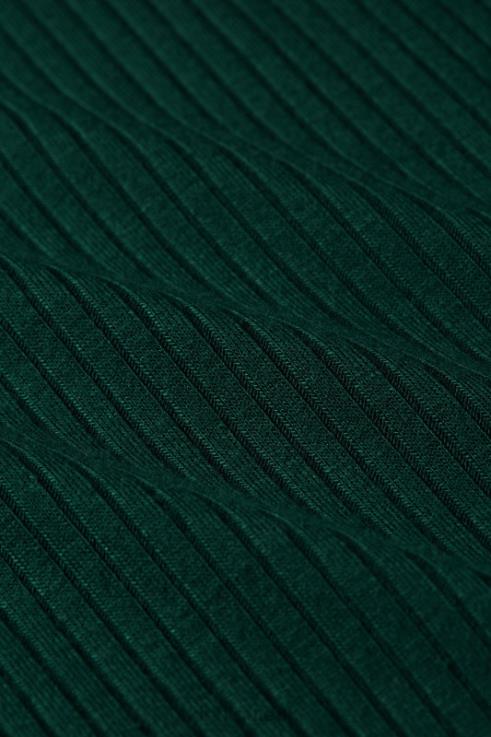 Apparel GB King Louie Women Rollneck Top Uni Rib Pine Green 2JFL647