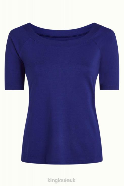 Apparel GB King Louie Women Sarah Top Ecovero light Deep Blue 2JFL6108